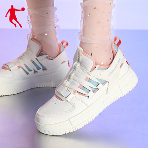 乔丹休闲鞋女鞋夏季新款经典百搭小白鞋轻便透气运动鞋低帮板鞋女