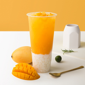 【芒果酸奶西米露】樱淘星球奶茶店冲调饮品专用高清海报电子素材