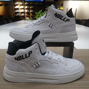 新百伦高帮鞋男鞋女鞋春季透气皮面休闲运动鞋旗舰店官网正品板鞋