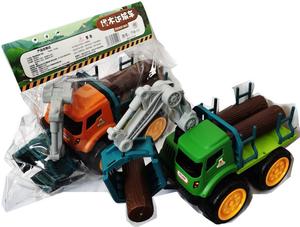 大号伐木运输车718-11挖掘机工程车模型玩具车男孩礼物玩具混批