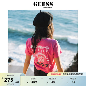 GUESS Originals x 88rising胶囊系列女短袖T恤-W3PI71K2Q40