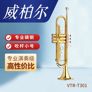 威柏尔小号乐器 降B调小号铜管乐初学考级演奏级管乐队VTR-125