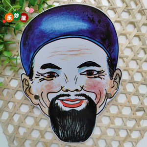 幼儿园教学用品儿童舞台表演道具游戏角色人物头饰面具农夫老爷爷