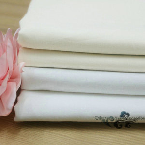 素色全棉布料面料汉服雪纺裙衬里布打底棉布(纯白色/米白色)