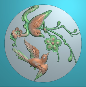 精雕玉雕图喜上眉梢