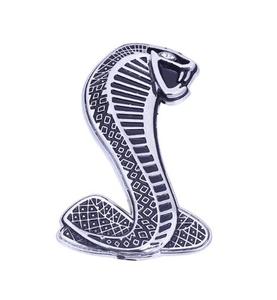 全金属眼镜蛇车标汽车装饰福特改装个性车身贴野马划痕车贴尾标志