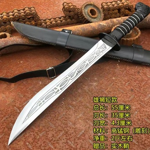社会刀龙泉刀剑锰钢武术长刀唐横刀短刀刀具防身长款冷兵器未开刃