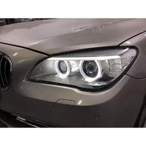 bmw宝马7系新款白色天使眼大灯 支持老款改新款