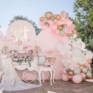 户外婚礼粉色气球小清新装饰布置婚庆用品 草坪婚礼装扮 婚房布置