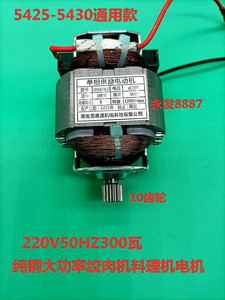 绞肉机料理机电机配件10齿机头纯铜YU5425M22单相串励电动机马达