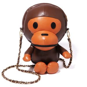 bape 可爱小猿公仔链条女款休闲单肩包 日本代购 milo bag