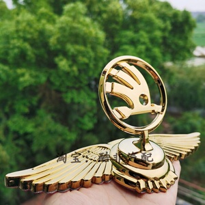 适用斯柯达车标柯米克柯迪亚克柯珞克立标汽车立标机盖车头标车贴