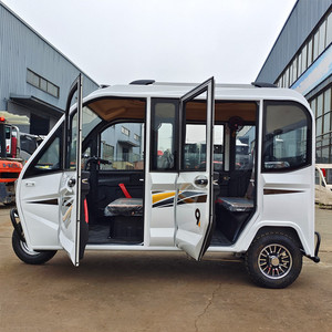 全封闭豪华5门6座载客拉货上班家用电动三车接送孩子电瓶车三轮车