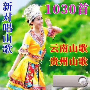 倍乐音像店淘宝1290首贵州云南山歌伴奏u盘内存卡安顺纳雍赫章文山