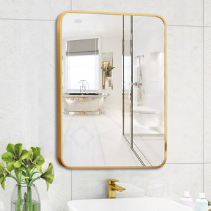 浴室镜免打孔洗漱台卫生间镜子壁挂贴墙厕所洗手间化妆台梳妆台镜