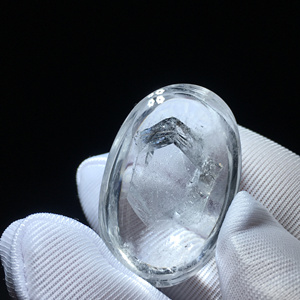 天然水晶大颗粒钻石双晶中晶蛋面吊坠！规格34/23/17mm重：19.1克