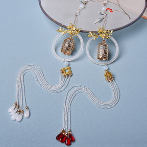 发光禁步流苏汉服压襟古风腰坠少女古代腰间配饰可亮灯古装腰佩