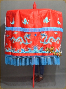 宁波银龙戏剧戏曲銮驾皇帝用庆典祭祀仪仗婚庆道教皇凉伞黄罗伞