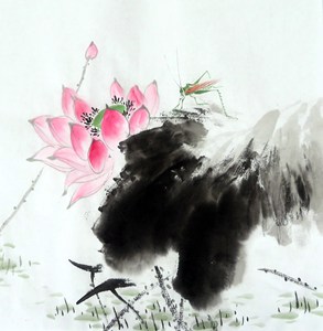 501人付款淘宝【墨香村】特价装饰宣纸画芯国画写意仿少昂四尺八开