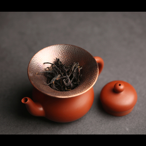 纯铜投茶器 茶叶茶漏适合小壶口 倒茶入壶漏斗金属功夫茶具配件