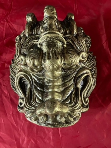 古代龙头兽头吞兽 肩吞腹吞 盔甲配件 影视道具