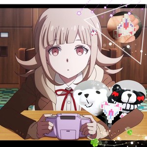 000人付款淘宝紫家☆弹丸论破2 轮舞2 七海千秋 拼豆像素发夹cosplay