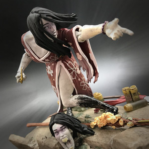 日本杀手本能恐怖女鬼贞子手办现货游戏重口味模型人偶摆件收藏品