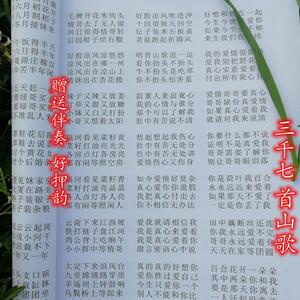 贵州云南广西四川民间山歌新版本土汉语方言本男女情歌对唱词书本