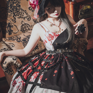 【现货】豹了个猫原创lolita荆棘玫瑰2.0哥特风洛丽塔新款连衣裙