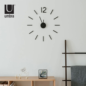 umbra挂钟挂表客厅家用钟表创意时钟挂墙简约高级现代艺术装饰表