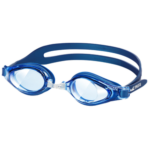 英发硅胶防雾防水游泳镜蓝色黑色白色橙色平光眼镜 大童男女通用