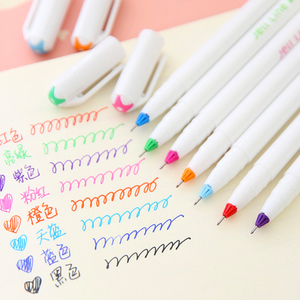 韩国慕那美monami彩色中性笔 手账勾线水彩笔韩国文具学生