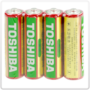 toshiba/东芝5号电池aa五号铁壳玩具闹钟耐用1.5v金装碳性干电池