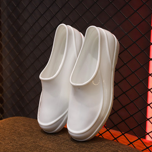 白色水鞋女防滑夏雨靴防滑工作胶鞋厨房妈妈防水低帮软底劳保雨鞋