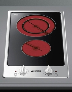 意大利斯麦格smeg电陶炉 pgf32c/不锈钢嵌入式电磁炉2眼/两头
