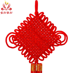 节日红色中国结