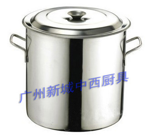 加厚20cm/25CM30公分45不锈钢汤桶带盖 储米桶水桶电磁炉小煲汤锅