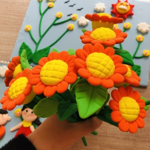 【盆栽植物】超轻粘土成品彩泥作品学校手工代做幼儿园作业