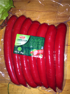 雨润2kg上海大红肠雨润红肠酒店快餐小吃炒饭即食上海风味香肠7根