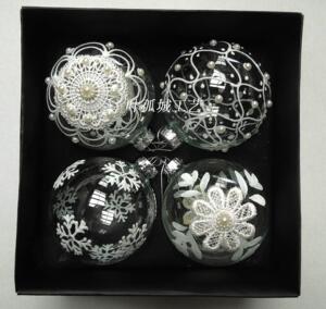 圣诞树装饰品 圣诞节礼品 圣诞玻璃球 christmas ball gift
