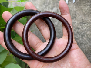 小叶紫檀木头木质手镯红木镯子女民族风生日礼物本命年送妈妈女友