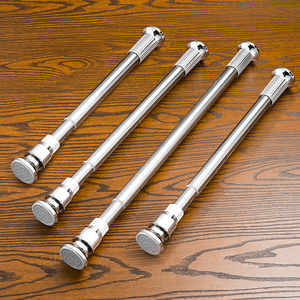 衣柜挂衣杆免打孔伸缩杆窗帘杆晾衣杆浴帘杆架304不锈钢挂衣神器