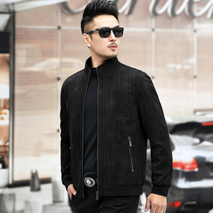 2021新款春装外套中年男士夹克衫休闲爸爸显年轻春秋上衣成熟稳重