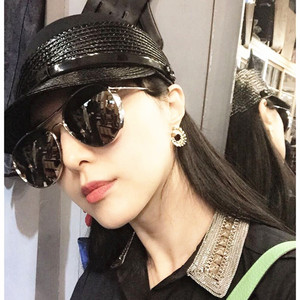 偏光版范冰冰同款韩国反光太阳眼镜墨镜女潮大框开车驾驶蛤蟆镜男