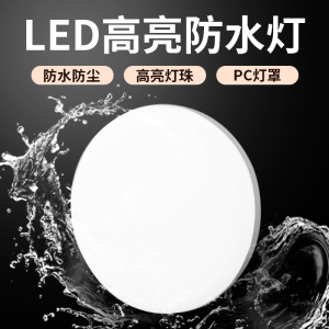 led户外壁灯防水室内门牌过道外墙别墅庭院灯高亮照明圆形吸顶灯