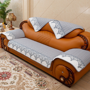 欧式皮质沙发专用垫四季通用垫子皮沙发垫真皮沙发坐垫皮沙发套罩