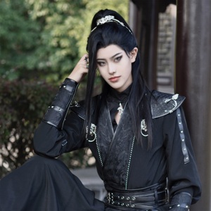 【蓝兮阁】极夜  万用黑色劲装墨燃黑水周晖长庚顾昀刺客cos服