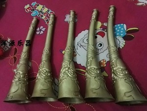 马喊牛角号铜号号海锥乐器山西龙头号大号长号促销浑源县发出唢呐