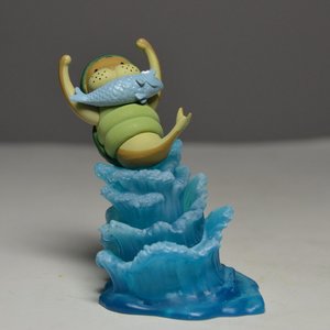 海贼王 功夫海牛 正版手办 中大号 功夫好牛捕鱼场景模型玩具摆件