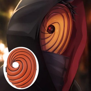 日本动漫火影忍者宇智波带土头套cosplay万圣节恐怖全脸面具